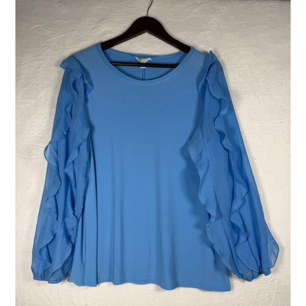 Cato EST Ruffle Sleeve Blouse 3 shirt Bundle Women Large Long Sleeve